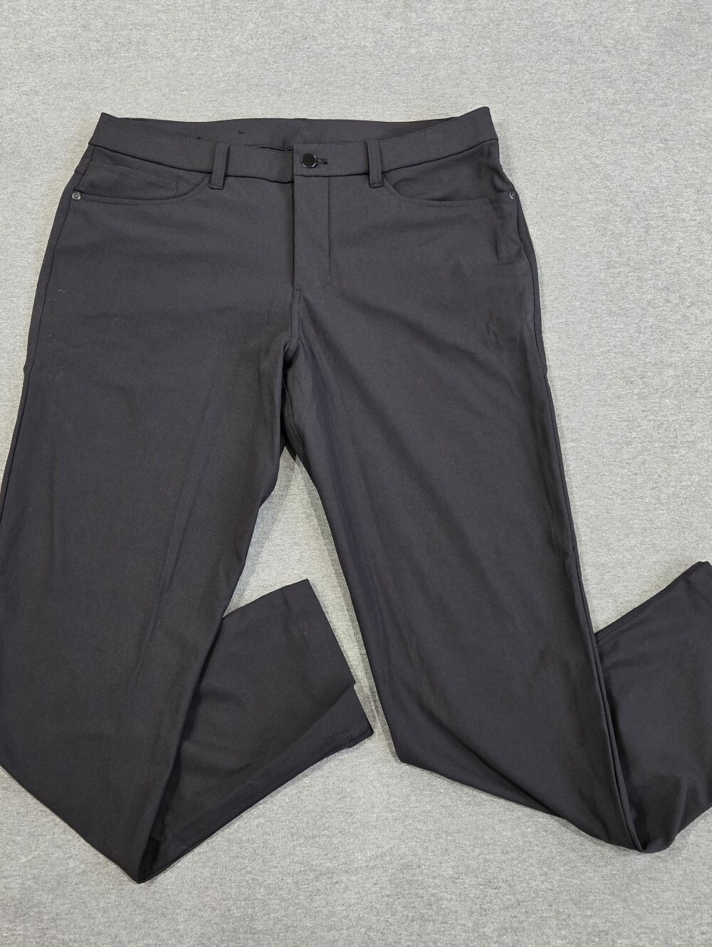 Lululemon Men ABC Slim Fit Five Pocket Pant Black Size 34 LM5ALWS Athleisure